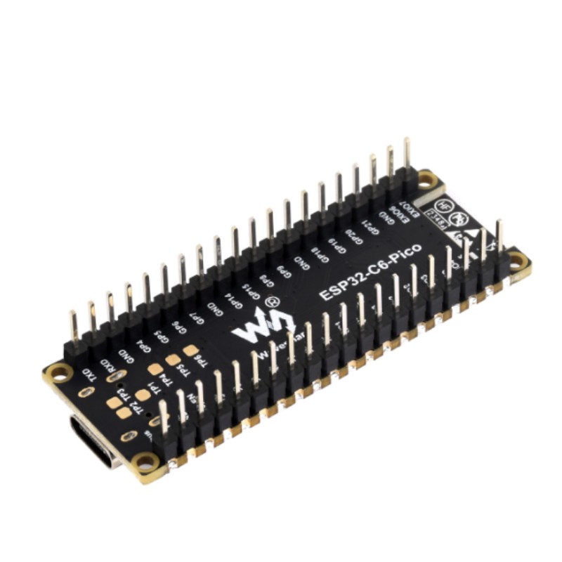 ESP32-C6-Pico-M so spájkovacími kolíkmi